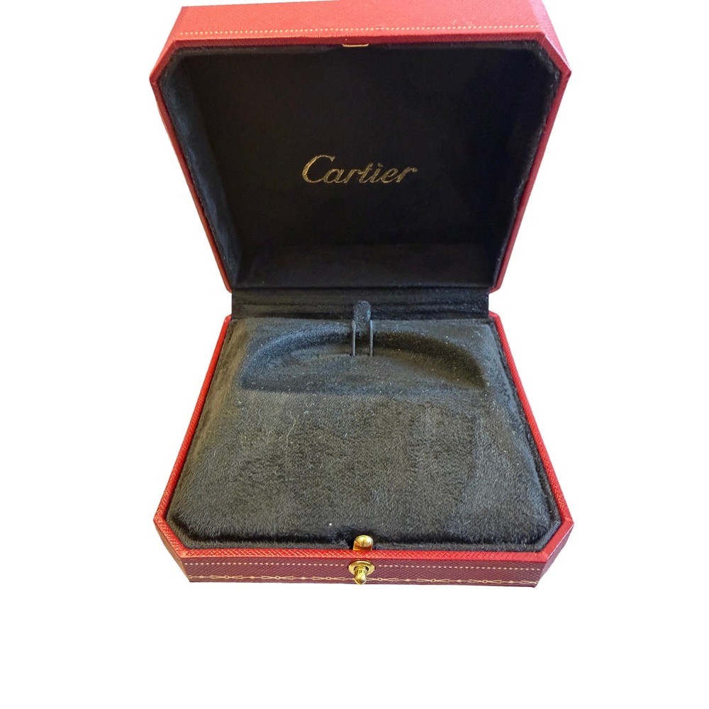 Cartier Red Jewelry Box Set Outer Box Velvet Interior Case Classic Gift Luxury